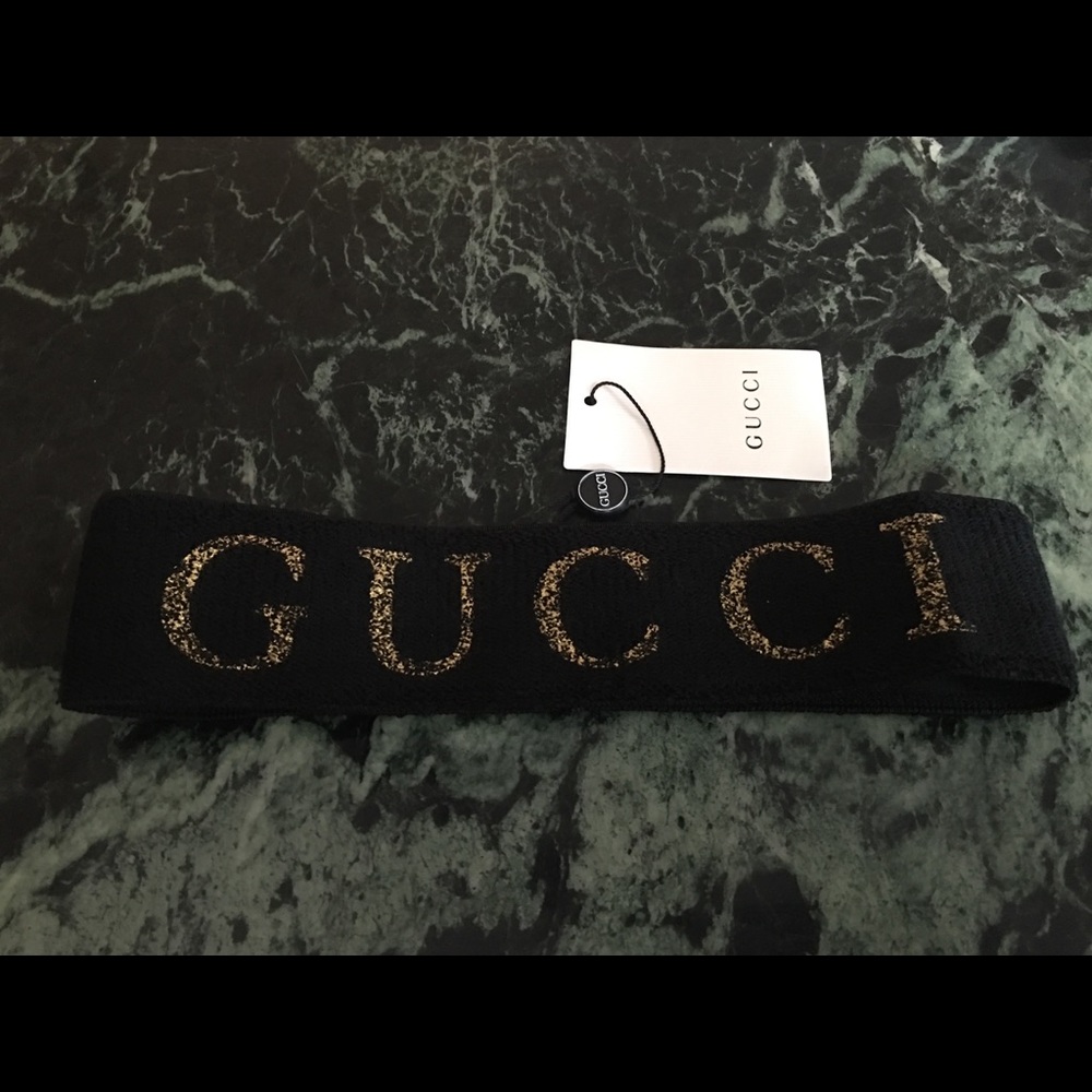 Gucci black elastic headband